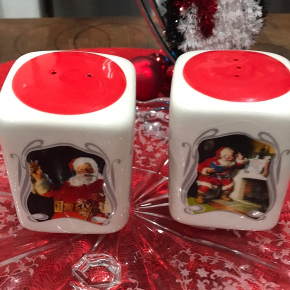 75th Anniversary Coca Cola Salt & Pepper Shakers - Picture 3 of 5
